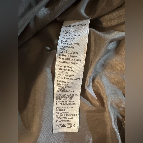 Good American Shine Oversized Windbreaker Anorak Pullover 1/2 Size S - M(d4 - Picture 10 of 13